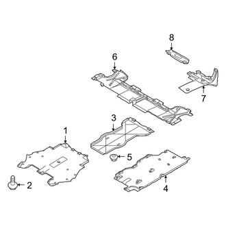 Porsche OE - Front Structural Components - Splash Shields
