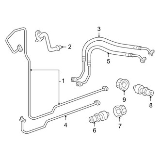 Porsche OE - Air Conditioner & Heater - Rear A/C Lines