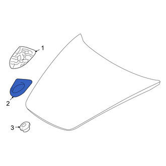 Porsche OE - Hood Emblem Gasket