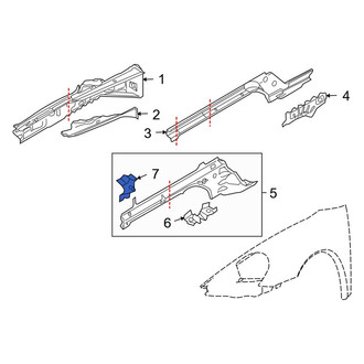 Porsche OE - Fender Bracket