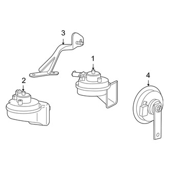 Porsche OE - Electrical - Horn