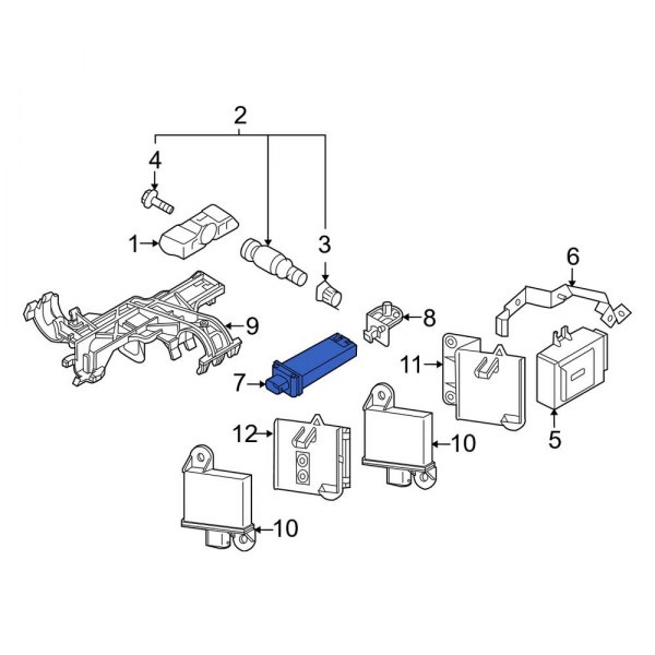 Tire Pressure Monitoring System (TPMS) Antenna