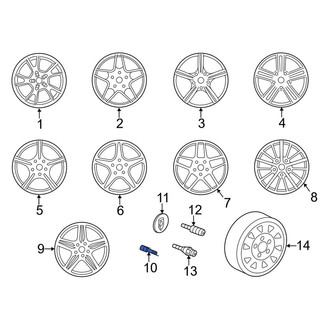 Porsche OE - Tire Valve Stem