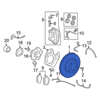 Porsche OE - Rear Disc Brake Rotor