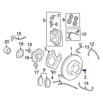 Porsche OE - Disc Brake Rotor Set Screw
