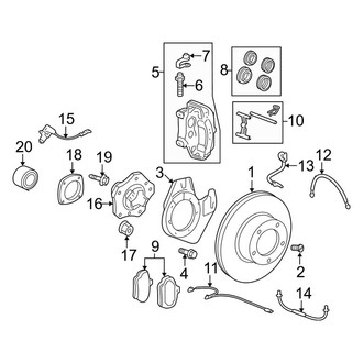 Porsche OE - Front Suspension - Brake Components