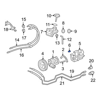 Porsche OE - Power Steering Reservoir Cap Seal
