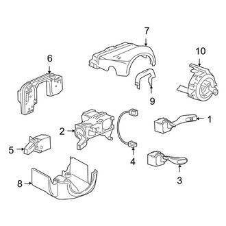 Porsche OE - Steering Column - Shroud, Switches & Levers