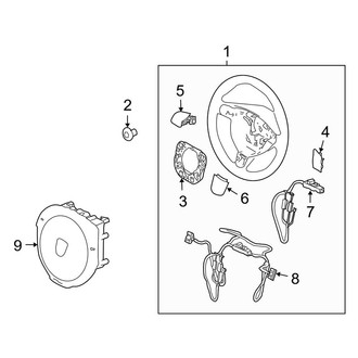 Porsche OE - Steering Wheel & Trim (With Sport Steering Wheel), (Automatic Tr)