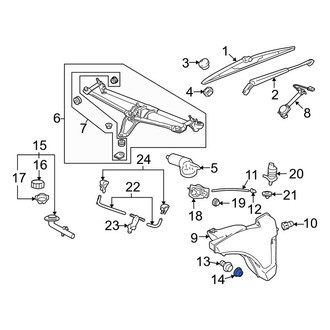 Porsche OE - Washer Fluid Level Sensor Gasket