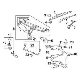 Porsche OE - Windshield - Wiper & Washer Components