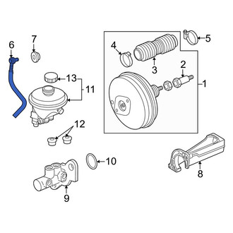 Porsche OE - Brake Vacuum Hose