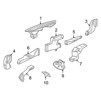 Porsche OE - Instrument Panel - Ducts