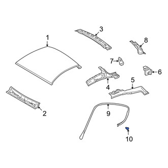 Porsche OE - Roof Panel Weatherstrip Clip