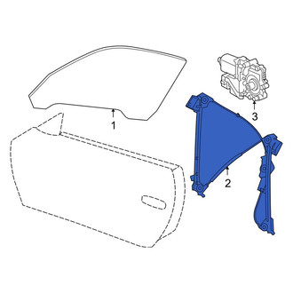 Porsche OE - Front Right Window Regulator