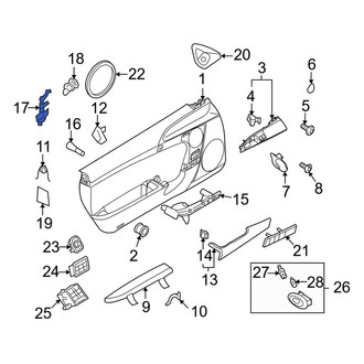 Porsche OE - Left Door Interior Trim Panel Bracket