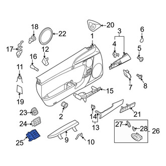 Porsche OE - Left Door Window Switch