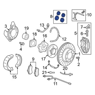 Porsche OE - Front Disc Brake Caliper Repair Kit