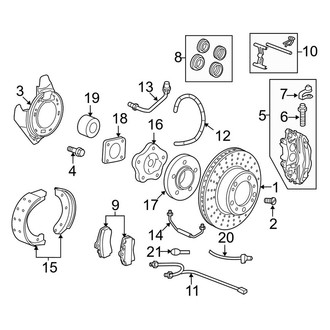 Porsche OE - Rear Suspension - Brake Components