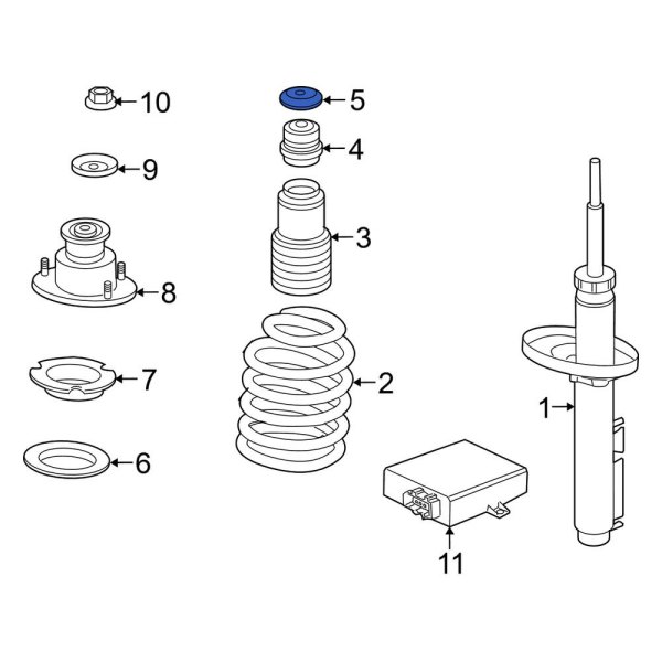 Porsche OE 99734310701 Front Suspension Strut Mount Washer