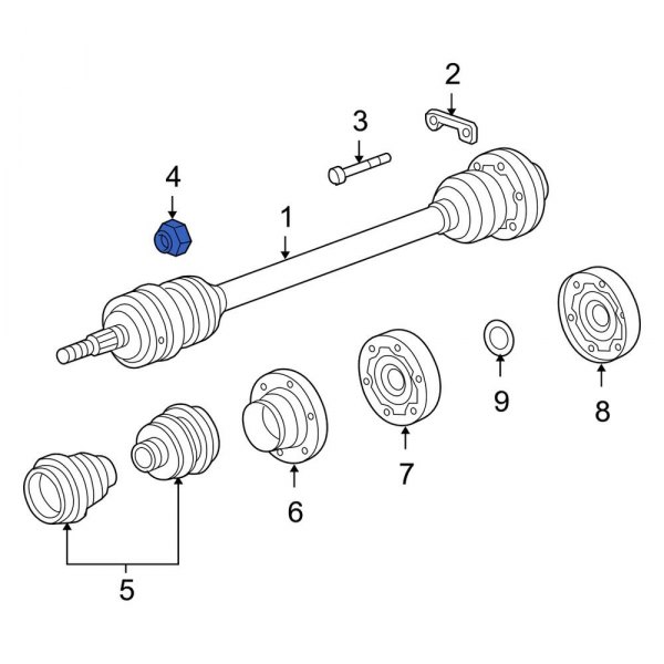 CV Joint Nut