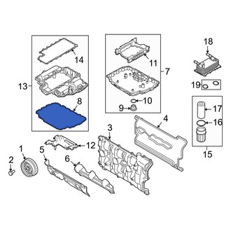 Porsche OE - Lower Engine Oil Pan Gasket