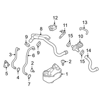 Porsche OE - Transmission - Trans Oil Cooler (Base / R / S Automatic Dual Clutch Tr)