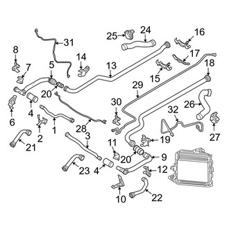 Porsche OE - Cooling - Hoses & Pipes (Front)