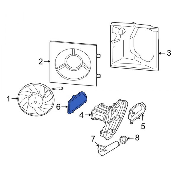 Radiator Support Air Duct Bracket