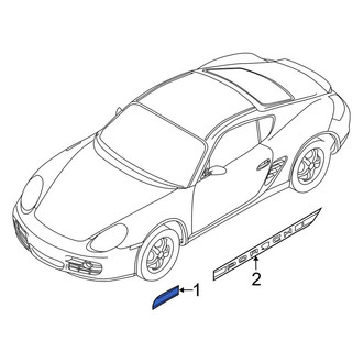 Porsche OE - Front Left Bumper Decal