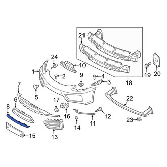 Porsche OE - Rear Left Bumper Trim