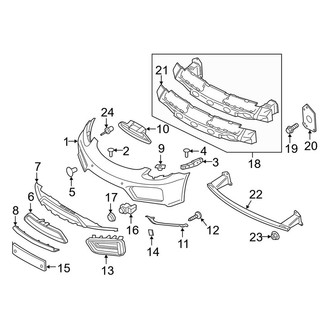 Porsche OE - Front Bumper - Bumper & Components (GTS / S)