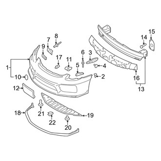 Porsche OE - Front Bumper - Bumper & Components (Cover & Brackets), (GT4)