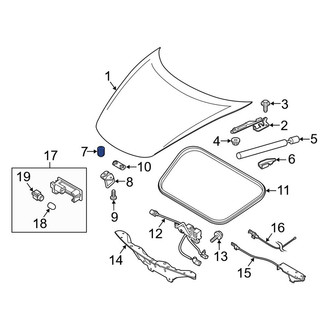 Porsche OE - Front Hood Stop Buffer