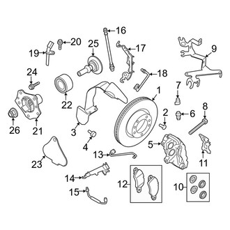 Porsche OE - Front Suspension - Brake Components (W/O Ceramic Brakes), (GT4)