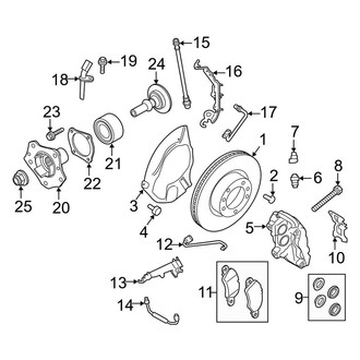 Porsche OE - Front Suspension - Brake Components (With Ceramic Brakes)