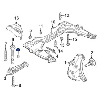 Porsche OE - Suspension Track Bar Nut