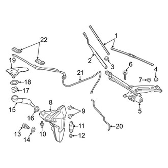 Porsche OE - Windshield - Wiper & Washer Components