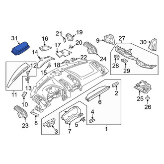 Porsche OE - Upper Instrument Panel Air Bag