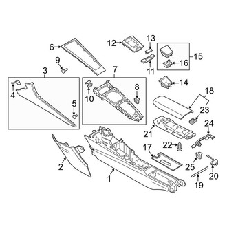 Porsche OE - Console (Console Housing & Components)