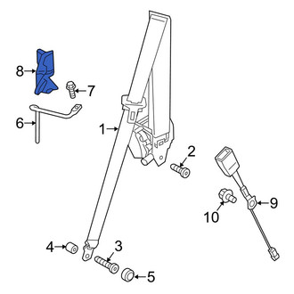 Porsche OE - Left Seat Belt Guide Bracket