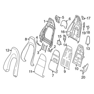 Porsche OE - Seats & Tracks - Seat Components (With Sport Seat, Seat Back)