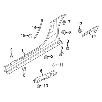 Porsche OE - Pillars, Rocker & Floor - Exterior Trim