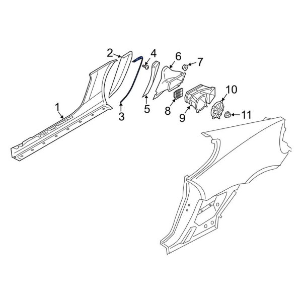 Engine Air Intake Hose Seal