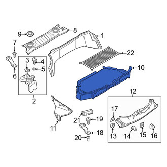 Porsche OE - Rear Floor Carpet