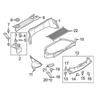 Porsche OE - Rear Body & Floor - Storage Compartment