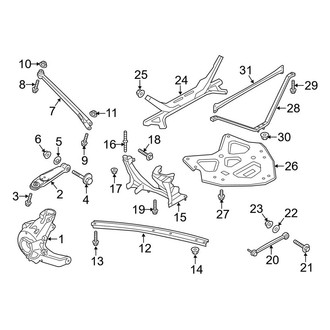 Porsche OE - Rear Suspension - Suspension Components (3.8L)