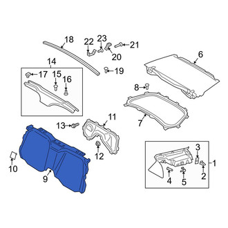 Porsche OE - Rear Partition Panel