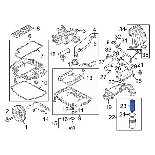 Engine Oil Filter Element