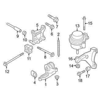 Porsche OE - Engine Mounting (Base / GTS / S)